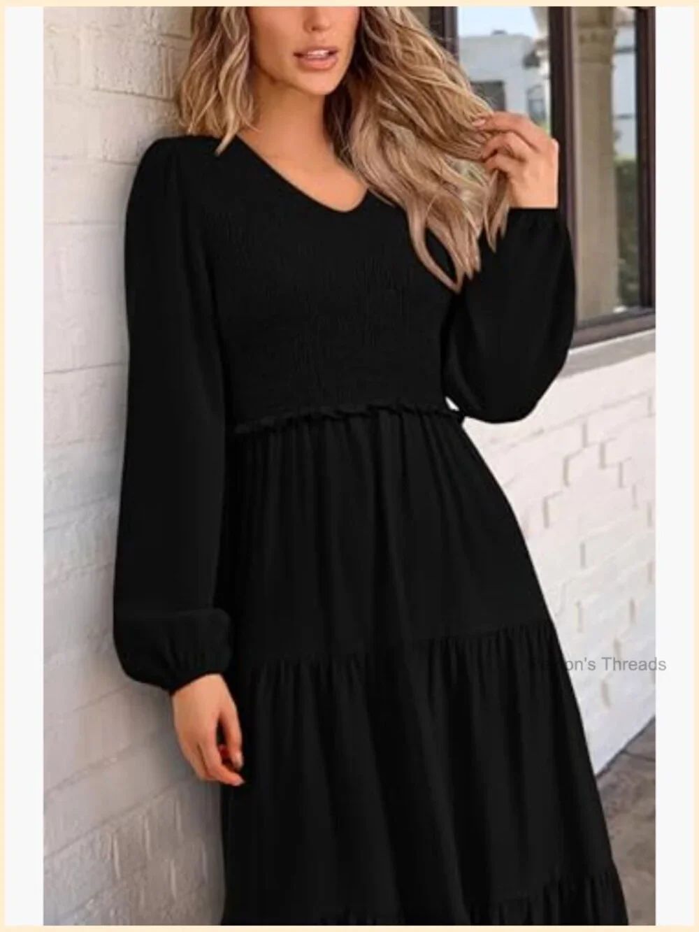 N/A neck smocked